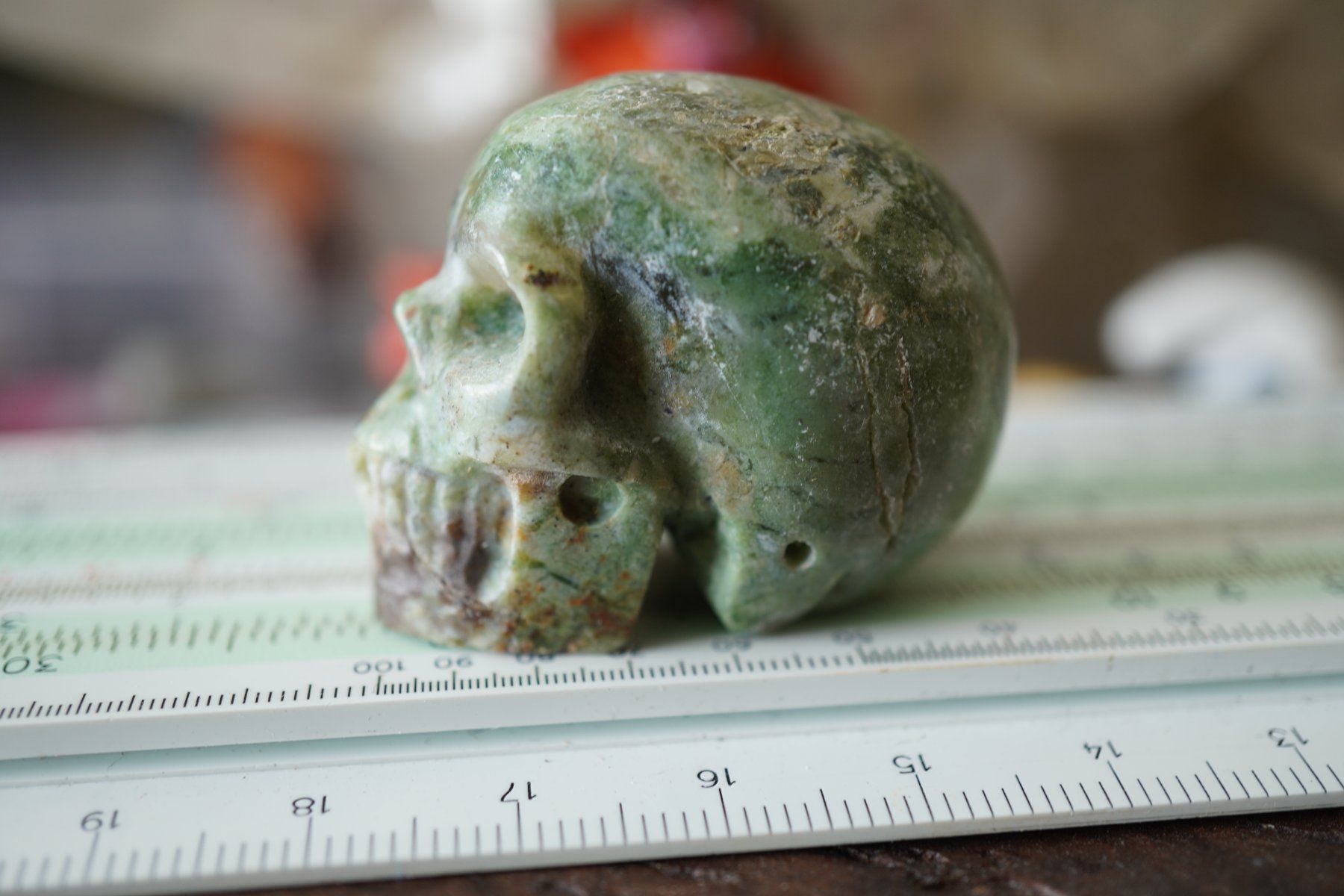 Minerali & Pietre curative: Variscit    Skull  Detailliert     "Topstone" – Nuovo e nell'imballaggio originale da Eschenbach SG venduto da topstone 4