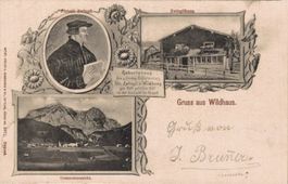 Alte Ansichtskarte Wildhaus SG, Zwinglihaus, gel. 1901