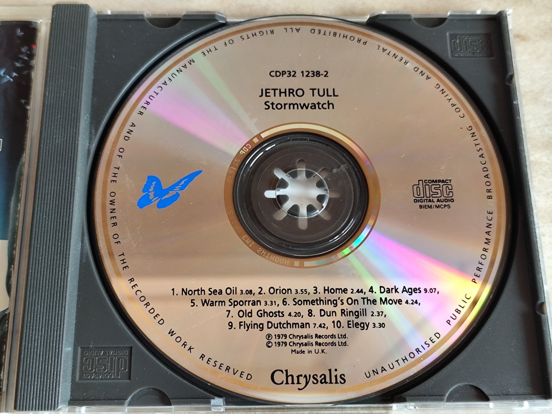 CD: JETHRO TULL - STORMWATCH Chrysalis Records Ltd. 1979 – Usato da Ermenswil venduto da easyric 1