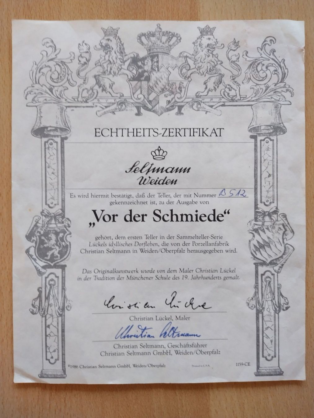 Seltmann Piatti: Wandteller / Zierteller mit Echtheitsgarantie! – Usato da Jona venduto da Argus36 2