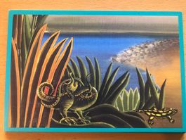 Kunst-Postkarte Naturschutz-Tram Zürich 2000-2002