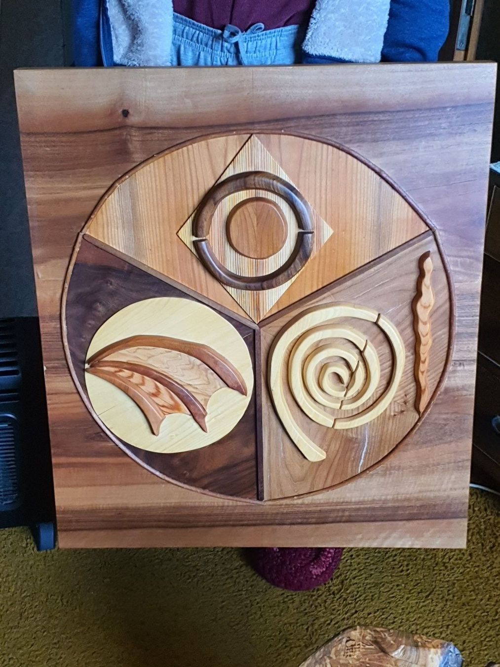 Holzartikel: Sculpture murale Ph. Blanchet  Elements – Neu und originalverpackt aus DUGNY (-Leytron) von Rdeny