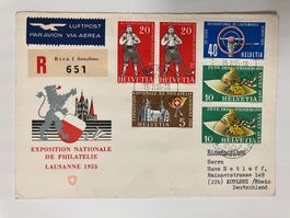 1955, Kat. 320-23, FDC deutsch, KP 75.--
