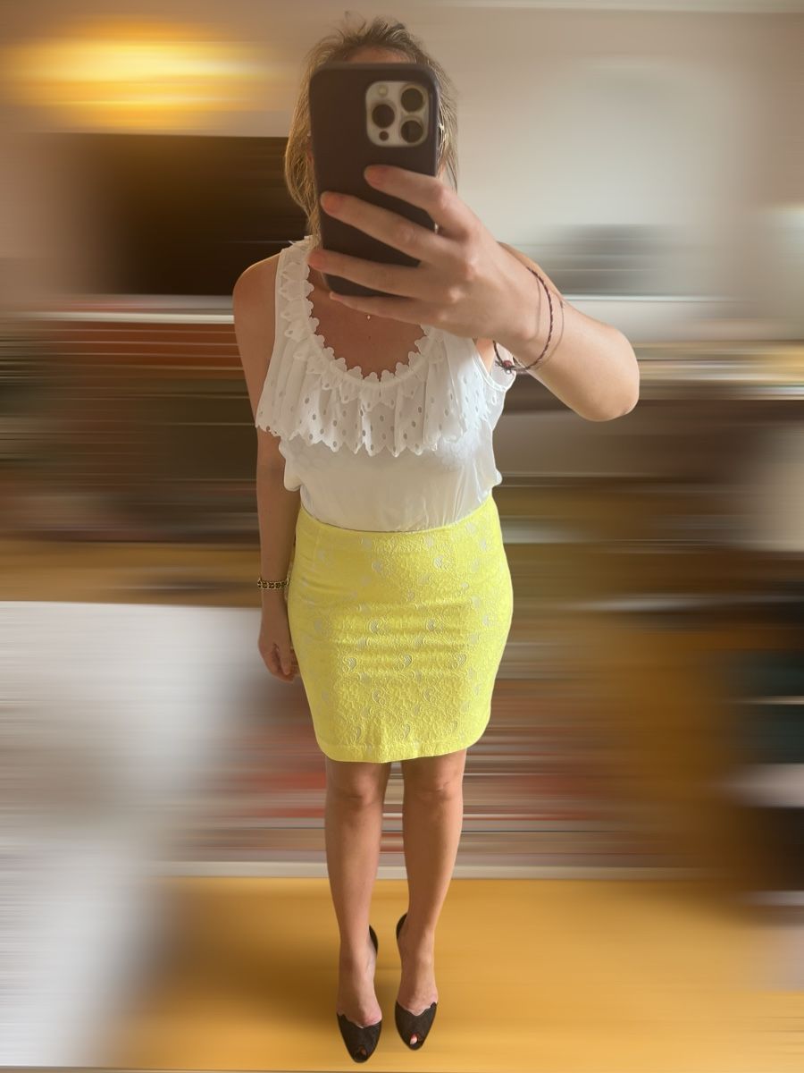 Röcke: Jupe crayon jaune citron CHIC by Jacob T38 – Neu (gemäss Beschreibung) aus Lausanne von Stephaniesdressing 7
