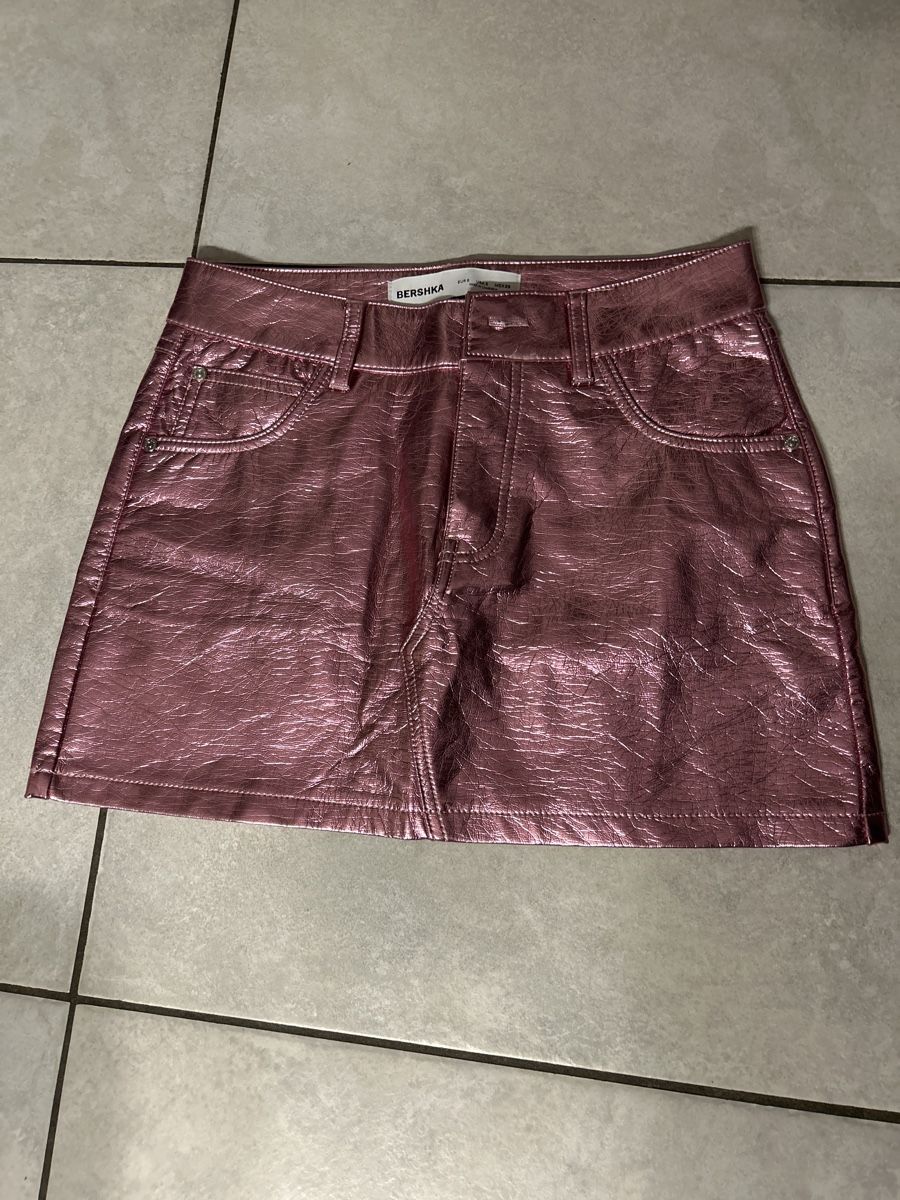 Bershka Röcke: Bershka Minirock, Gr. S, Pink Metallic – Neu (gemäss Beschreibung) aus Bülach von Choemong