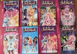 Lot de 8 livres LoliRock dans la Bibliothèque Rose