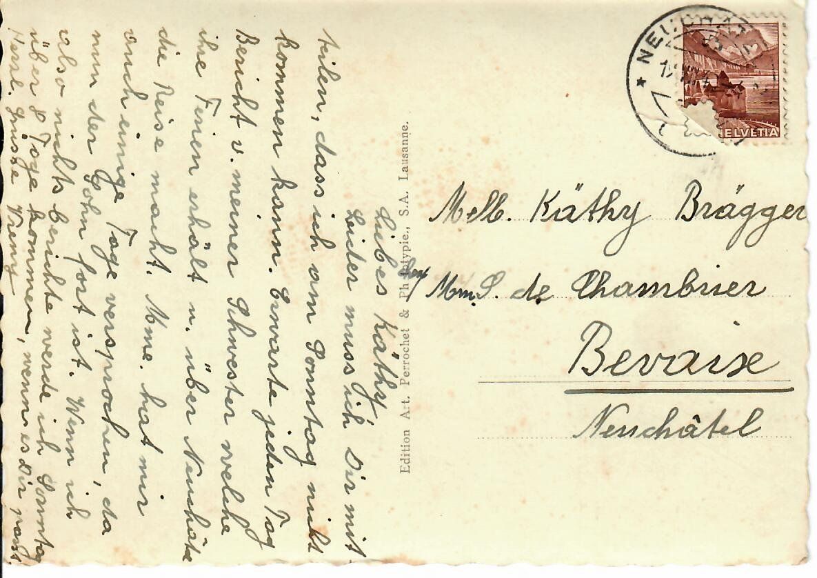 Ansichtskarten: Monruz - Neuchâtel – Gebraucht aus Hochdorf von Ziegel-16 1