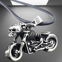 🏍 Ride or Die – Skelett Motorrad Halskette & Anhänger ☠️🤘