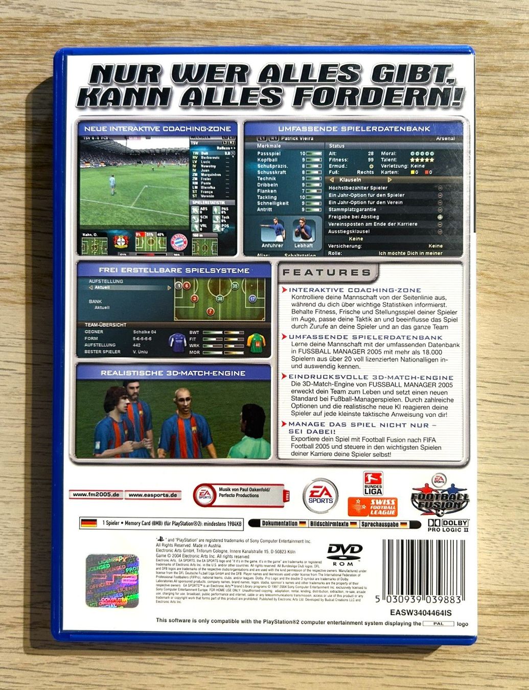 Sony Giochi: Fussball Manager 2005 PS2 – Usato da St. Gallen venduto da Alpine.Arcade 1