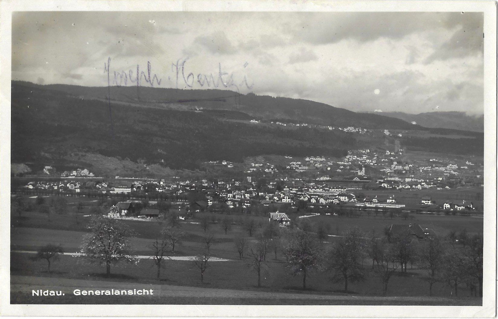 Cartoline postali: Nidau.   Generalansicht – Usato da Bütschwil venduto da Jackson1A