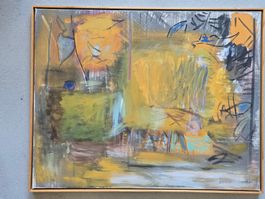 Gemälde "Botanisch erdig", Peter Dietschy, 1995,Acryl auf Lw