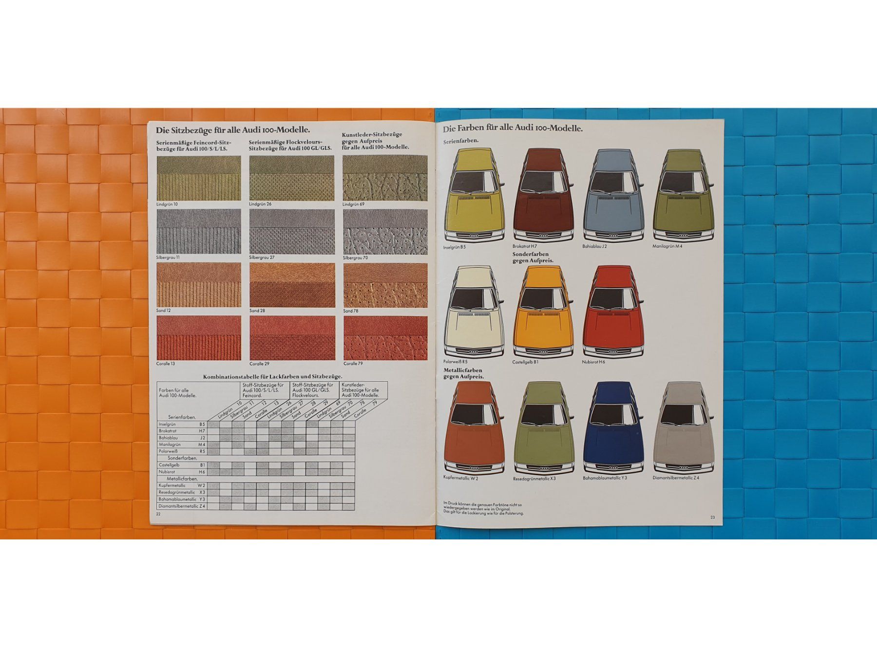 Zeitschriften & Magazine: AUDI 100 LIMOUSINE 1976 - Prospekt / Katalog – Gebraucht aus Viganello von CARLiteratur 6
