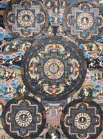 Tibetisches Thangka Mandala 74x54 cm Handgemalt