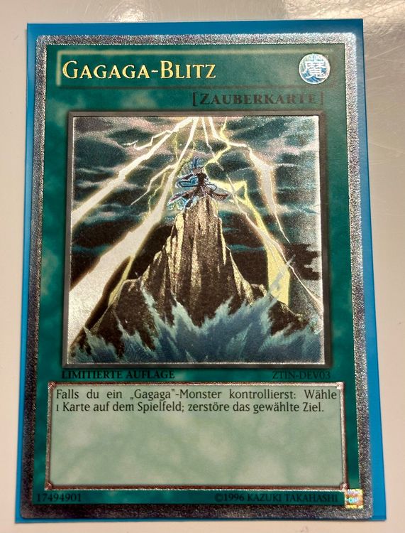 Yu-Gi-Oh! Carta Gagaga Kaiser (Rara) - ABYR-JP001, Mostro Effetto Terra Guerriero, Attacco 1800