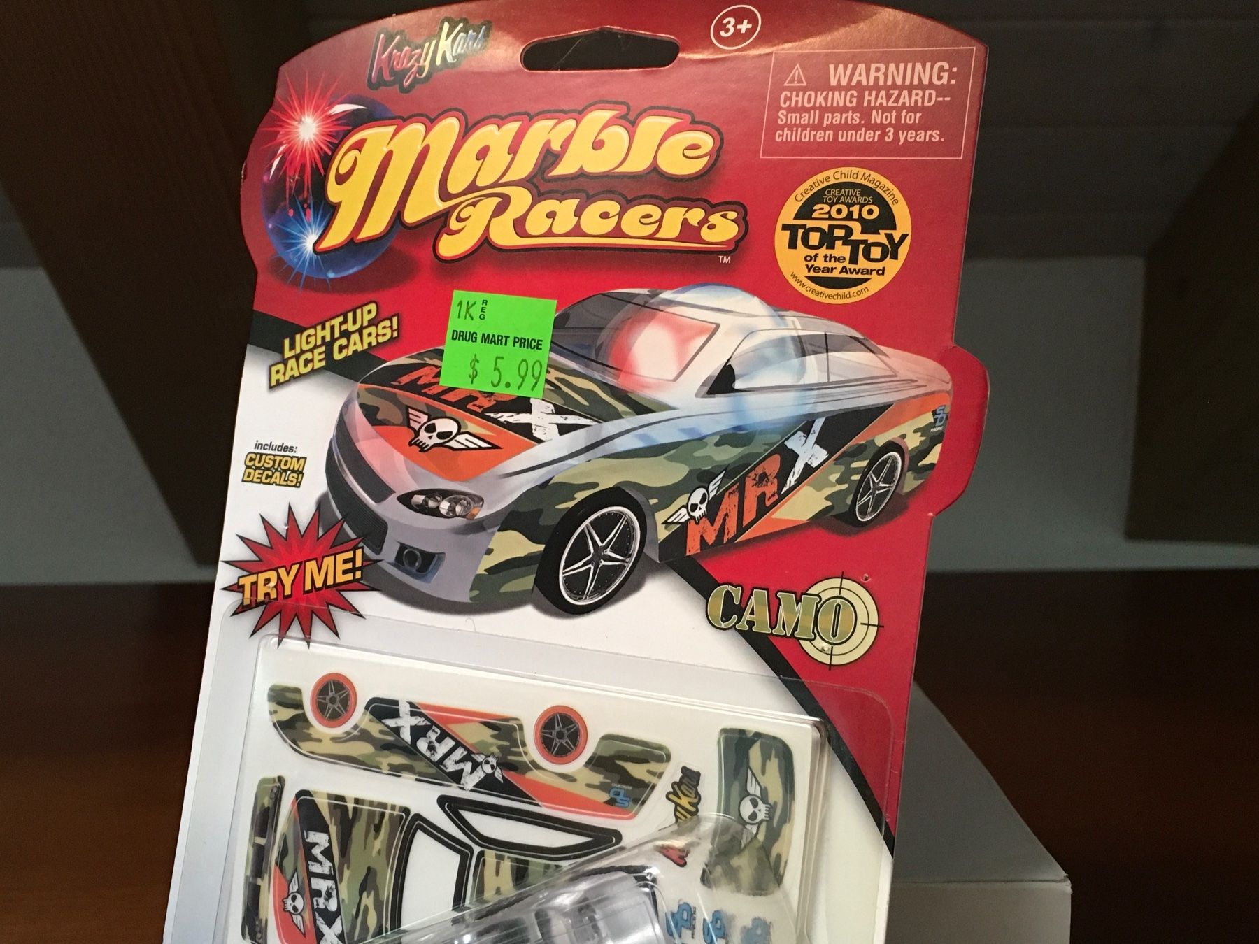 Hot Wheels Modellini d'auto: Camo Krazy Kars 1/64 Marble Racers – Nuovo (secondo la descrizione) da Wohlen AG venduto da PrivatSammlung 2