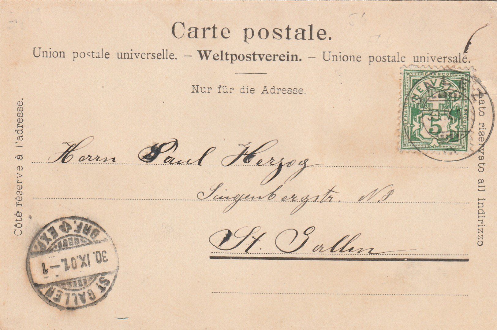 Cartoline postali: Salez 4-bildrig – Usato da Rorschacherberg venduto da fratovi2 1