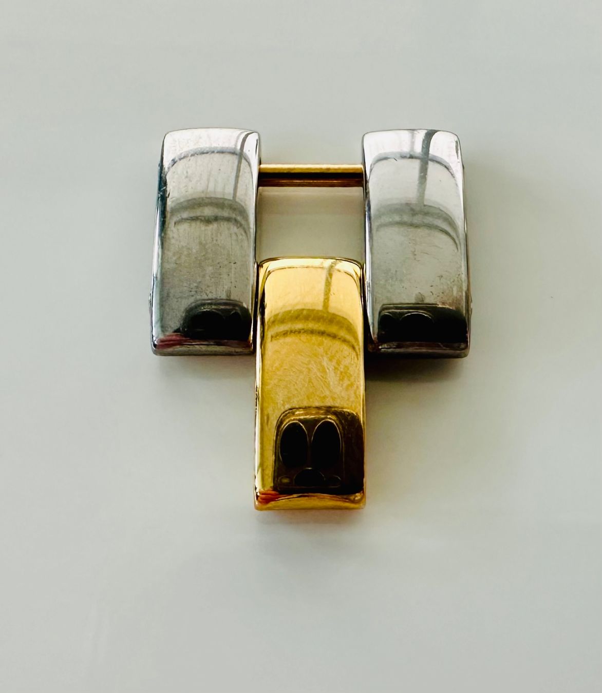 Baume & Mercier Orologi: BAUME & MERCIER LINEA  - MAILLON BICOLORE 16 mm – Nuovo (secondo la descrizione) da Conthey venduto da advisia 3