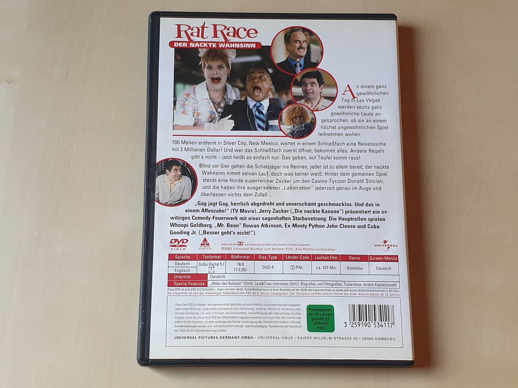 Tutti i DVDs: Rat Race – Usato da Stansstad venduto da collectorsshop 1