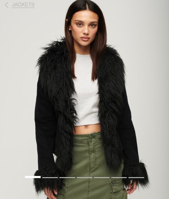 Superdry Giacche: Superdry Cropped Afghan Jacke, Gr. 40 – Usato da Aarau Rohr venduto da Maneki-neko