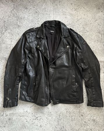 Tigha Leather Jacket - Black, XL - Great Condition!