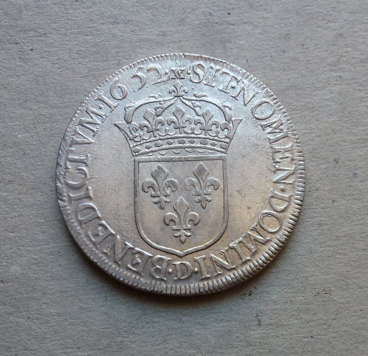 Toutes les monnaies: Frankreich ++ ECU 1652 Lud. XIIII – D'occasion à Walkringen par Casablanca777 1