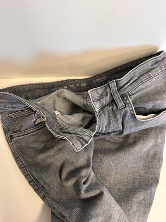 C&A The Slim Jeans, Grau, Grösse 33/2, Stretch Jeans