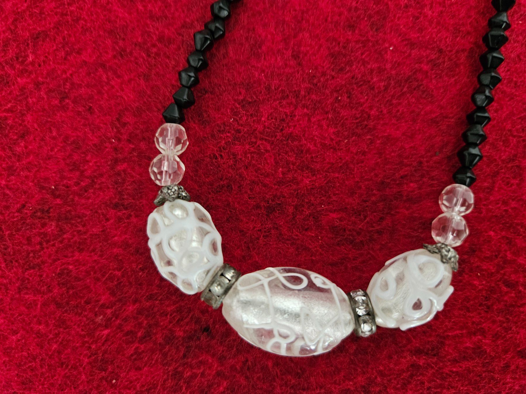 Ketten: Halskette transparent Perlen schwarz Modeschmuck – Neu (gemäss Beschreibung) aus Menziken von sura76 2