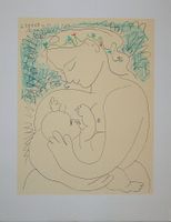 PABLO PICASSO Mutter und Kind  "Grande Maternité "  1963