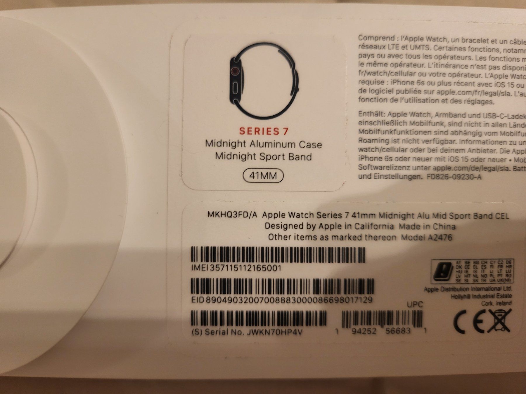 Apple Smartwatch: Apple watch series 7 41mm – Gebraucht aus Gerlafingen von  3