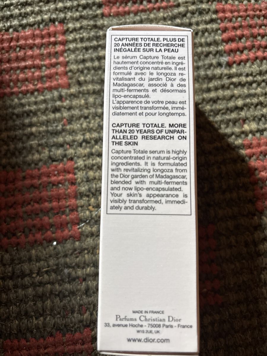 Dior Cura del viso: Capture Total Serum 30 ml neu – Nuovo e nell'imballaggio originale da Kaltbrunn venduto da Modern 1