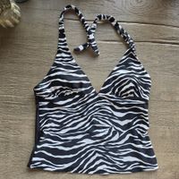 🐸 TANKINI TOP 38 A ZEBRA BIKINI TOP LEICHT CUPS GEFÜTTERT