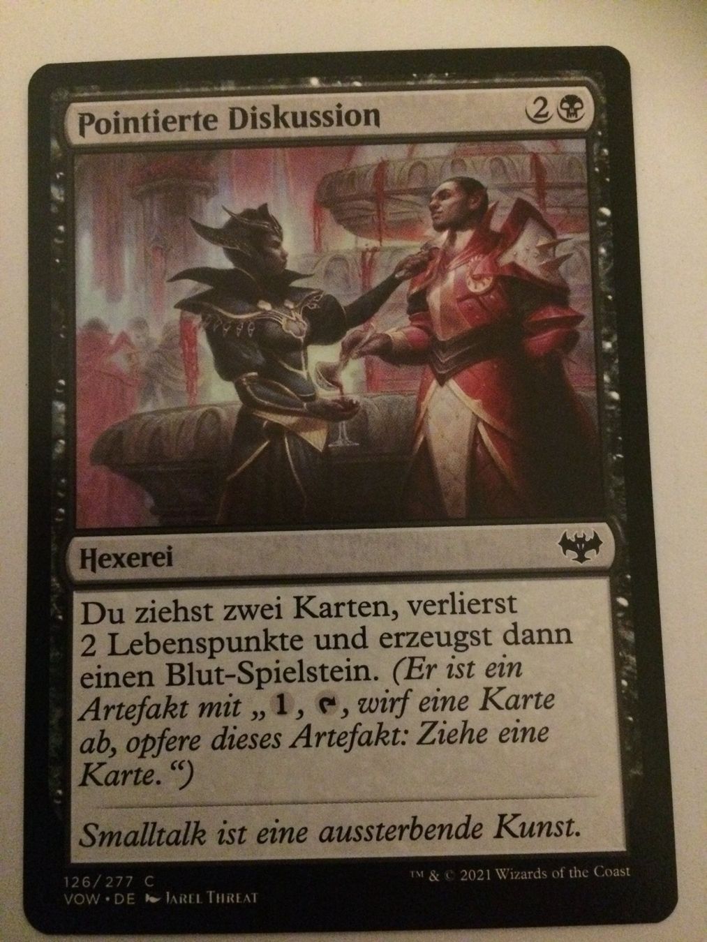 Magic The Gathering Carte collezionabili: TCG Magic The Gathering MTG De VOW 126 Pointierte Diskussion – Nuovo (secondo la descrizione) da Vezia venduto da Aquarius_Age