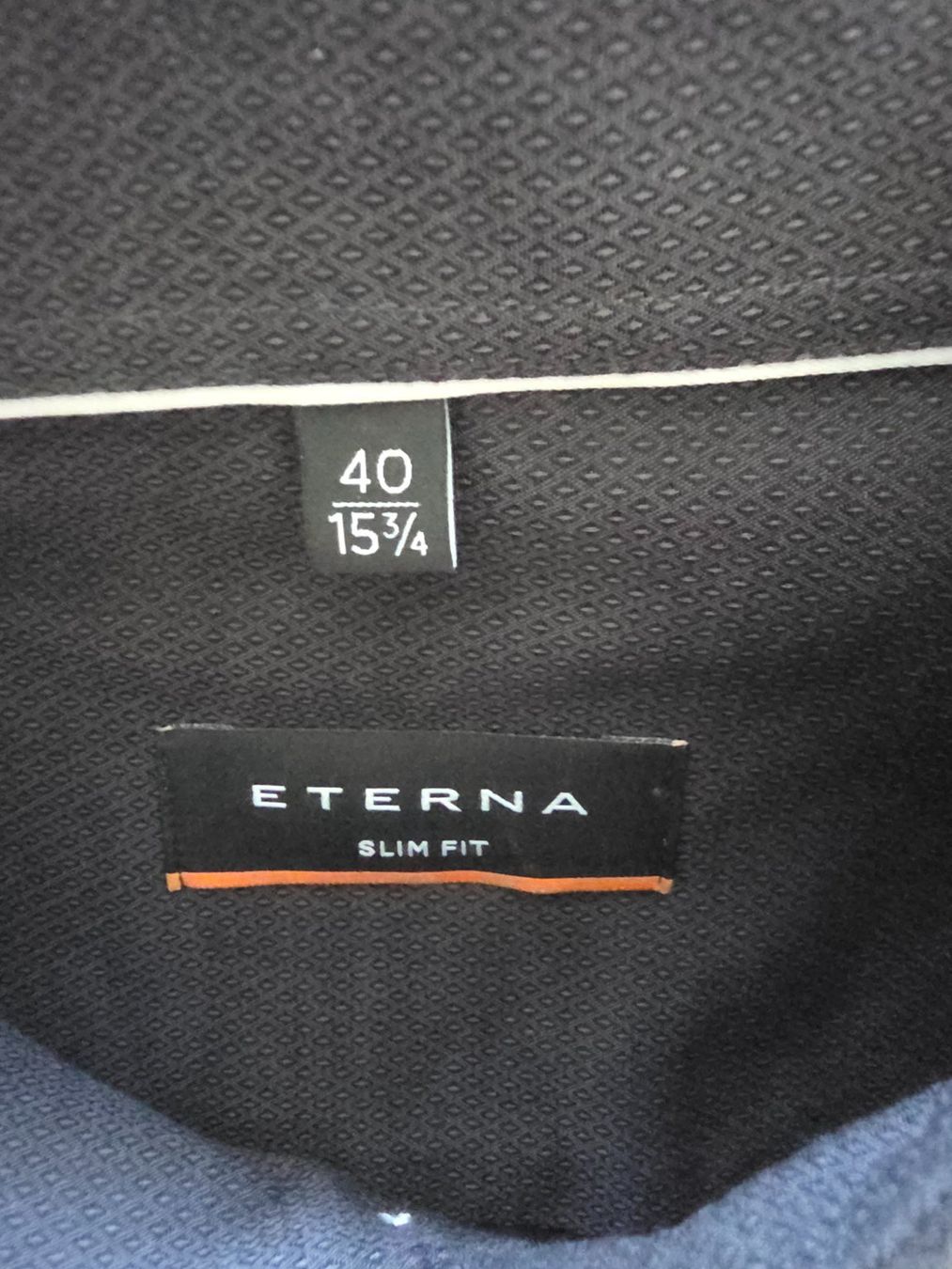 Eterna Chemises: ETERNA Slim Fit Hemd 40 schwarz/anthrazit Stretch – Neuf (Voir description) à Dietlikon par Bonamesa 1