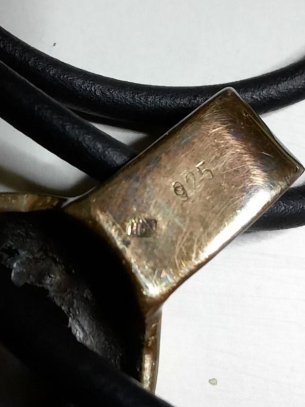 Ciondoli: Collana con grande ciondolo in Agata e argento 925 – Usato da Biasca venduto da Old_6blh 2