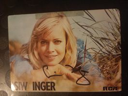 Siw Inger  - signierte Autogrammkarte