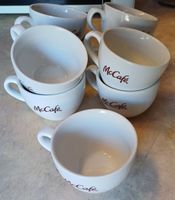 9 weisse Kaffee Gastro Tassen Mc Café