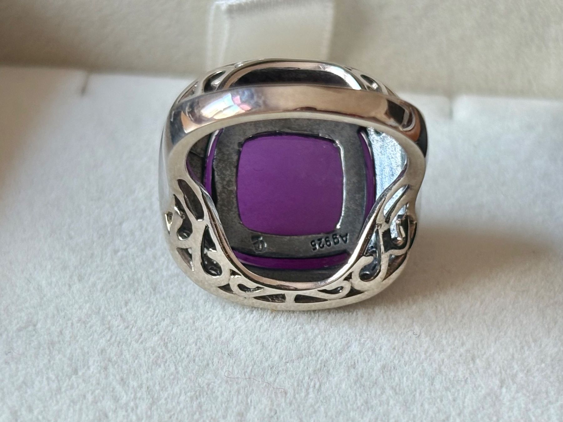 Ringe: Ring Jade, Violett, Silber 925, Grösse 53 – Neu (gemäss Beschreibung) aus Brugg AG von lau_9rvy 5