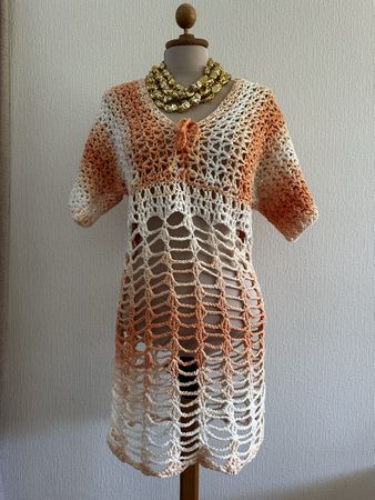 Robe crochet femme multicolore taille unique état neuf