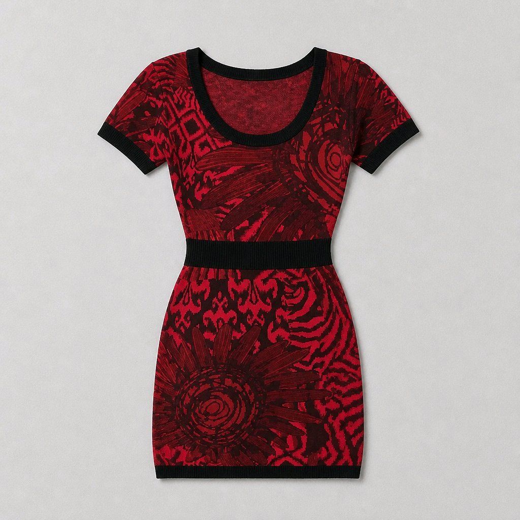 Desigual Vestiti: DESIGUAL Kleid Gr. S rot-schwarz – Usato da Füllinsdorf venduto da Sunnebliemli7