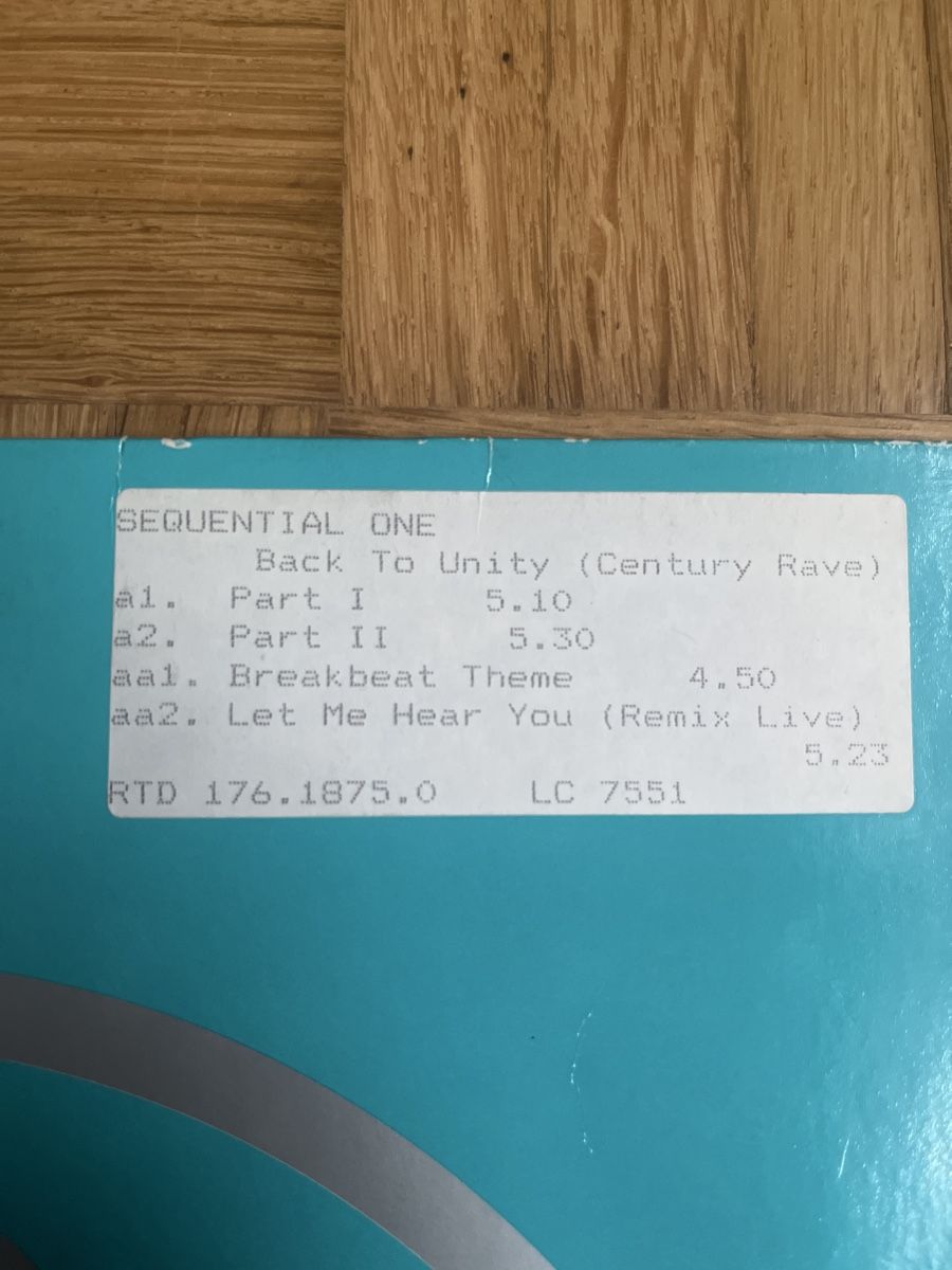 Dischi in vinile: Sequential One Hard Trance Vinyl – Usato da Wangen b. Olten venduto da break72 1
