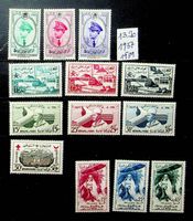 AFRIQUE MAROC 4 SÉRIES DE TIMBRES NEUFS** 1957-59. / AT119