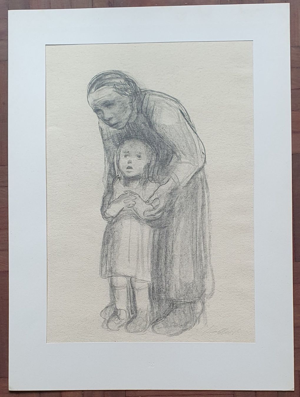 Poster & Bilder: Käthe Kollwitz,Zwei Zink- oder Strichätzung,Lichtdruck – Gebraucht aus Kreuzlingen von Rschweiz1 1