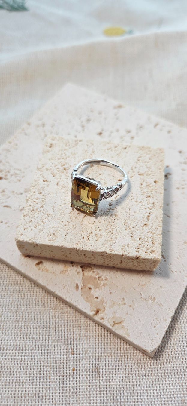 Anelli: NEW - S925 Citrine Ring (Adjustable) – Nuovo (secondo la descrizione) da Zürich venduto da cin_wcf6 3