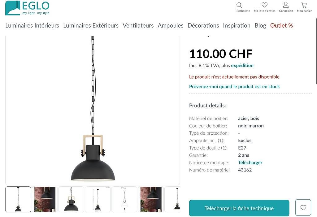 Eglo Lampadari & plafoniere: Lampe Hängelampe Industrial Loft – Nuovo e nell'imballaggio originale da Riehen venduto da Kami2005 2