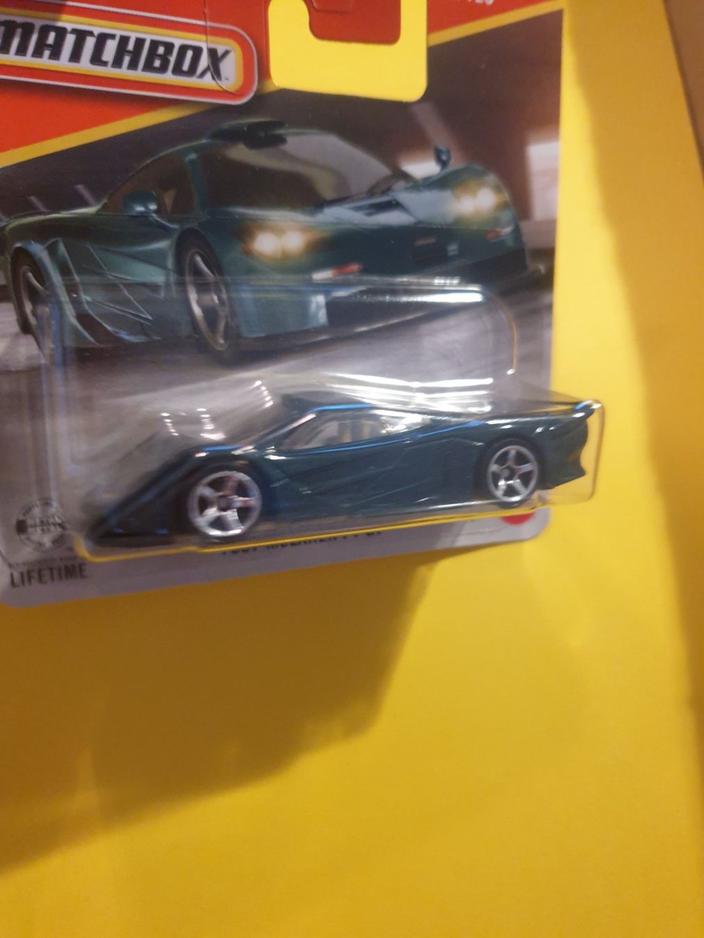 Matchbox Modellini d'auto: Matchbox 1997 McLAREN F1 GT – Nuovo e nell'imballaggio originale da Oftringen venduto da Rotor 4