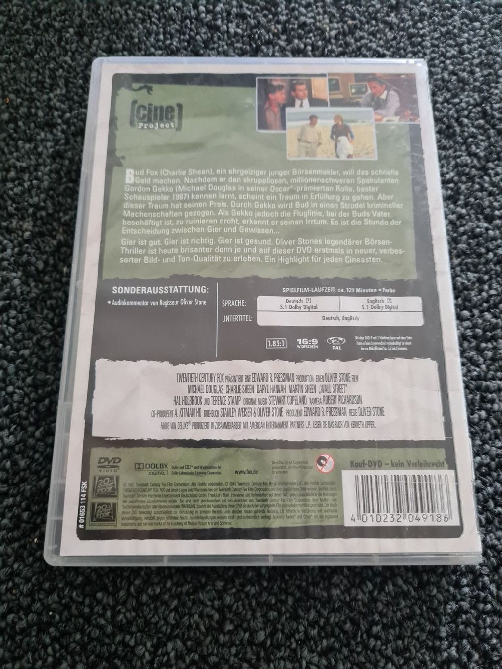 Tutti i DVDs: WALL STREET(8103) – Usato da Ruswil venduto da Ruck.Zuck. 1