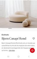 Canapé 2 place rond neuf, sofa Björn Eichholtz
