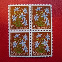 1960, J186: ABART: Blaugrüner Aufdruck +Raster! Kat: 300.-