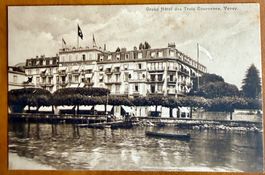Vevey - Grand Hôtel des Trois Couronnes, carte ancienne