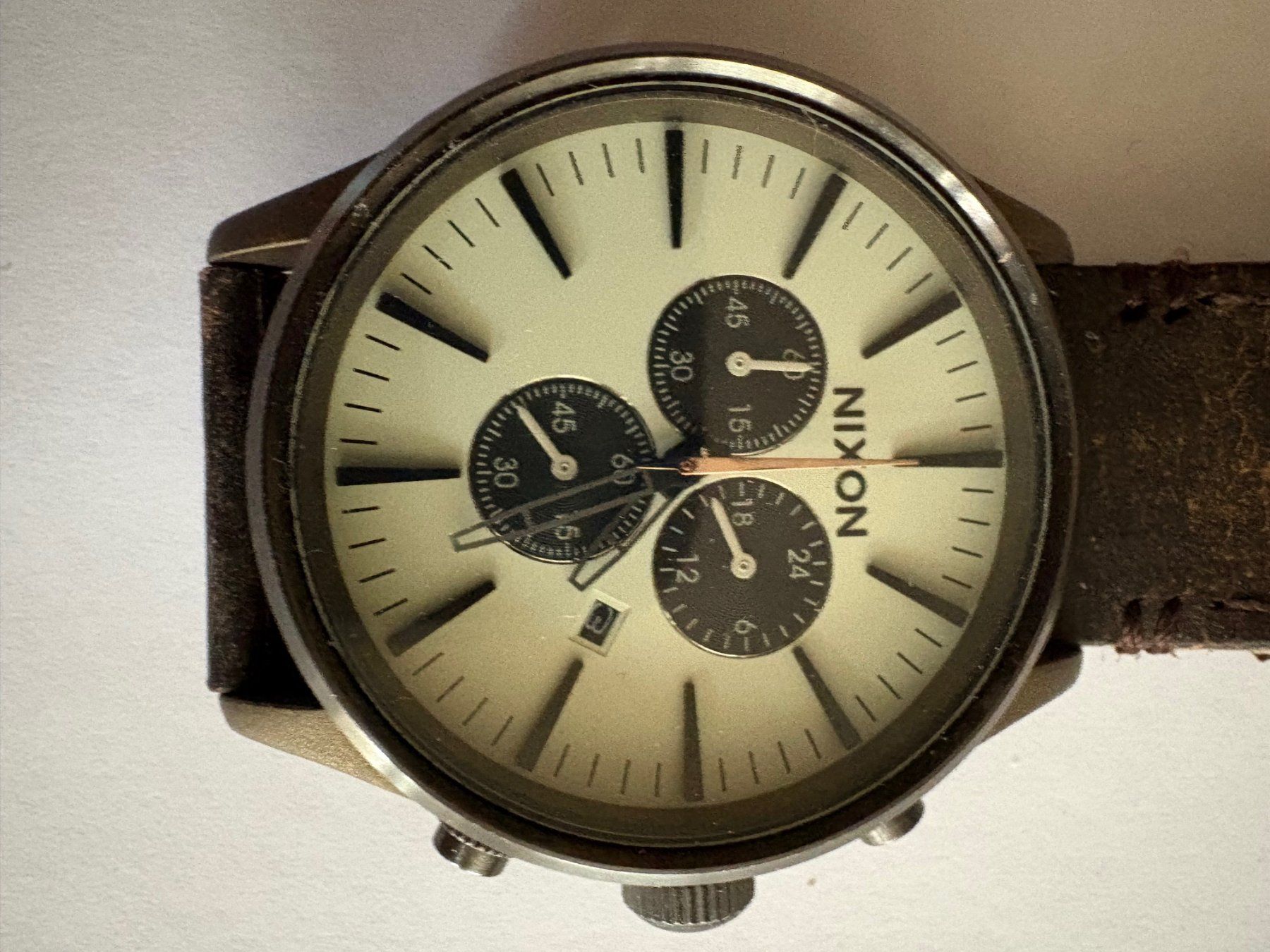 Nixon Orologi: Nixon The Sentry Chronograph Herrenuhr – Usato da Winterthur venduto da UncleMikha-el 3
